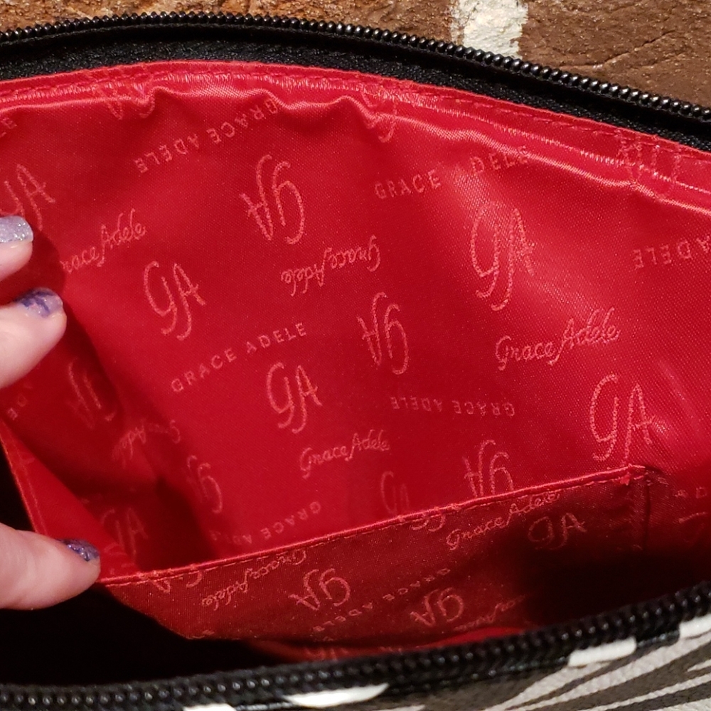 Grace Adele Zebra Tablet Tote - image 7